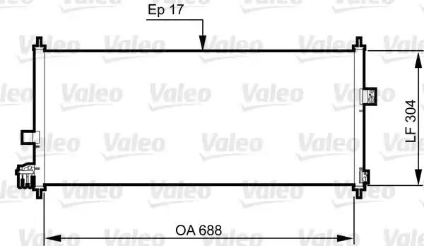 Радіатор кондиціонера 814328 VALEO
