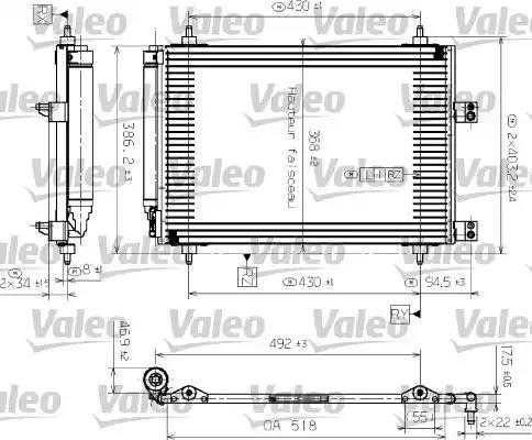 Конденсатор кондиционер 817526 VALEO
