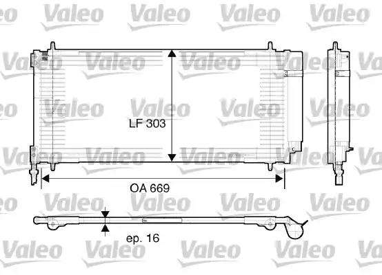 Конденсатор кондиционер 817740 VALEO