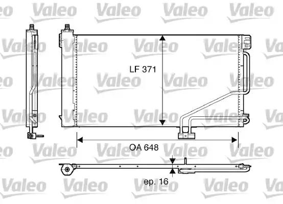 Конденсатор, система кондиціонування повітря 817848 VALEO