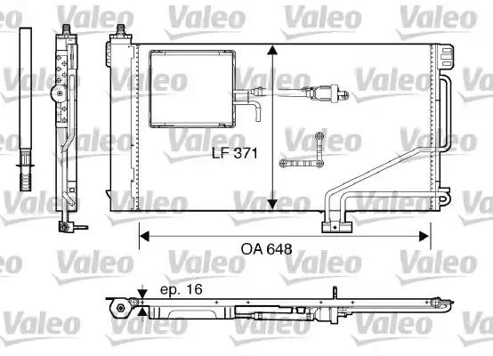 Радіатор кондиціонера 817849 VALEO