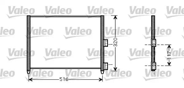 Конденсатор кондиционер 818020 VALEO
