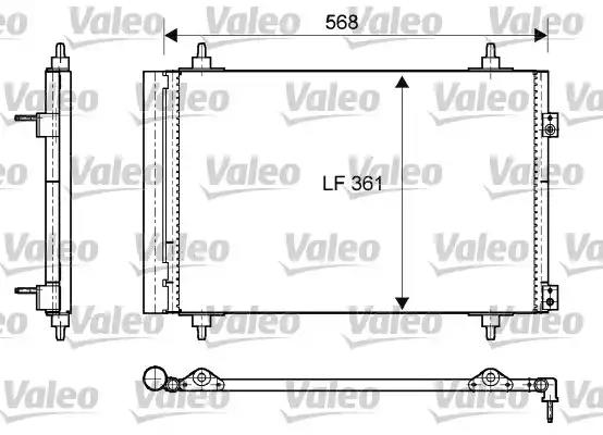 Радіатор кондиціонер berlingo/partner 1.6hdi 08- 818171 VALEO