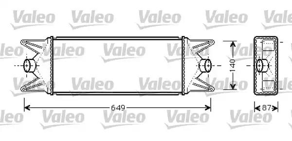Охолоджувач наддувального повітря 818724 VALEO