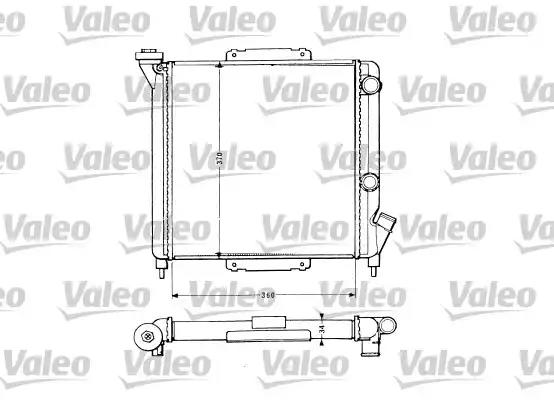 Радіатор, система охолодження двигуна 883959 VALEO