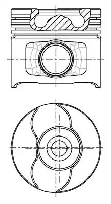 Поршень 82 мм opel - z19dt z19dtl / suzuki - d19aa / alfa romeo fiat - 182839841937939ar 8712400030 NURAL