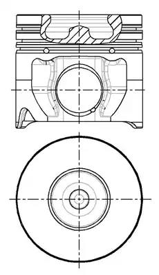 Поршень двигуна 8714810700 NURAL