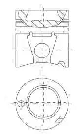 Поршень двигуна 8717930090 NURAL