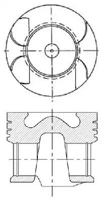 Поршень 8742240010 NURAL
