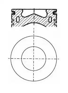 Поршень 795 мм vw - cayacaybcayccaydcayecfwaclna 8743290000 NURAL