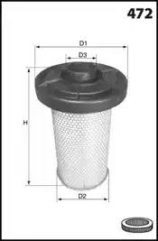 Повітряний фільтр EL2213 MECAFILTER