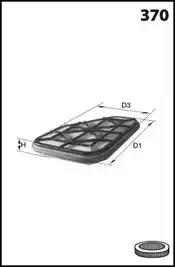 Повітряний фільтр EL2218 MECAFILTER