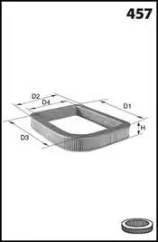 Повітряний фільтр EL3756 MECAFILTER