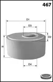 Повітряний фільтр EL3788 MECAFILTER