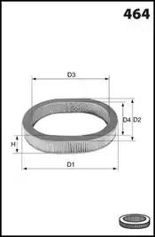 Повітряний фільтр EL3797 MECAFILTER