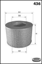 Повітряний фільтр EL9176 MECAFILTER