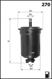 Фільтр палива ELE3586 MECAFILTER