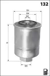 Фільтр палива ELG5222 MECAFILTER