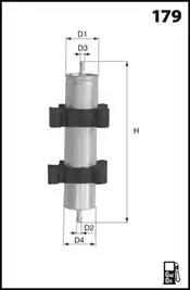 Фільтр палива ELG5460 MECAFILTER