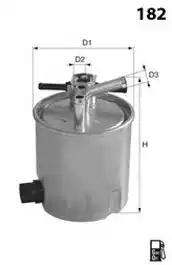 Фільтр палива ELG5477 MECAFILTER