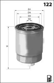 Фільтр палива ELG5574 MECAFILTER