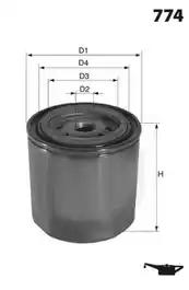 Гідравлічний фільтр, автоматична коробка передач ELH4754 MECAFILTER