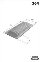 Повітряний фільтр ELP9135 MECAFILTER