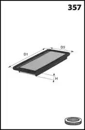 Повітряний фільтр ELP9324 MECAFILTER