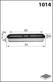 Фільтр, повітря у салоні FO2266 MECAFILTER