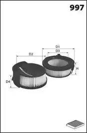Фільтр, повітря у салоні JLR7141 MECAFILTER