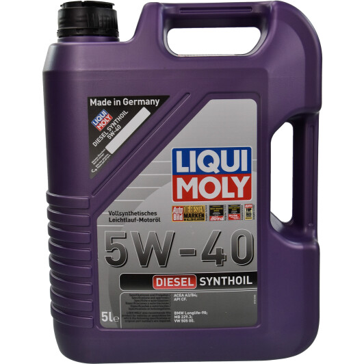 Олива моторна diesel synthoil 5w-40 5л 1341 LIQUI MOLY