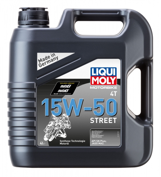 Олива 4t нс-синт. для мотоциклів motorbike 4t 15w-50 street 4л 1689 LIQUI MOLY