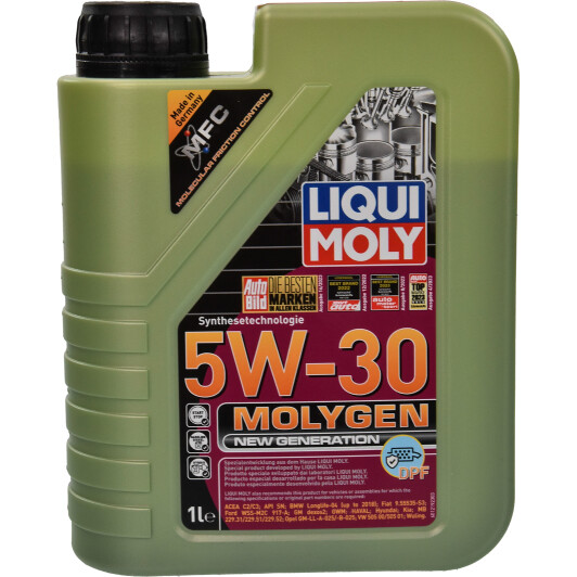 Олива моторна molygen new generation 5w-30 dpf 1л 21224 LIQUI MOLY