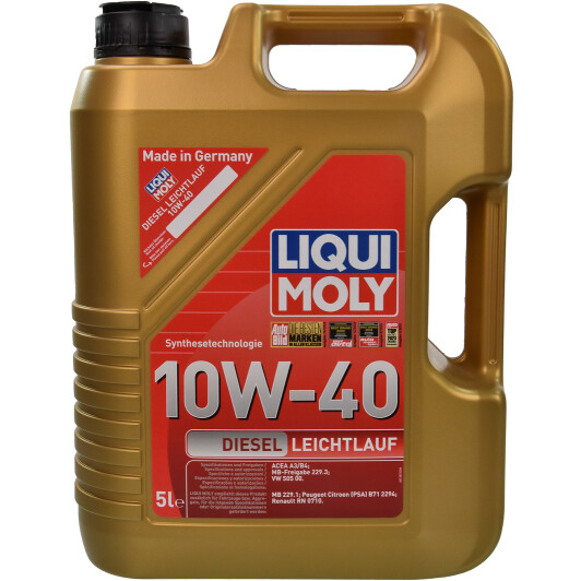 Олива моторна diesel leichtlauf 10w-40 5л 21315 LIQUI MOLY