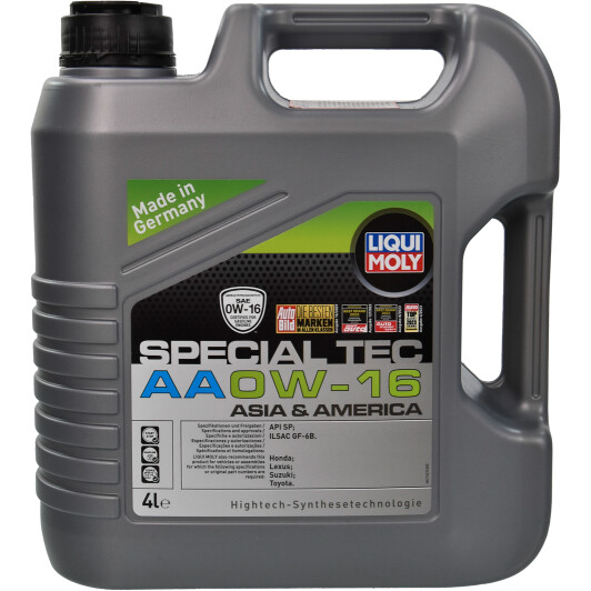 Олива моторна special tec aa 0w-16 4л 21327 LIQUI MOLY