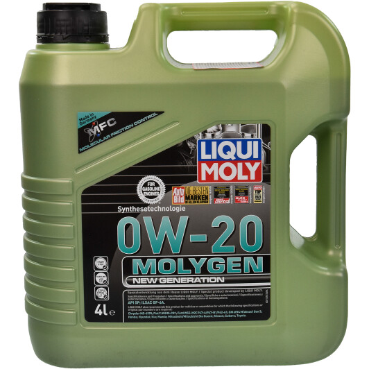 Моторна олива liqui moly molygen new generation, 0w-20, 4л 21357 LIQUI MOLY
