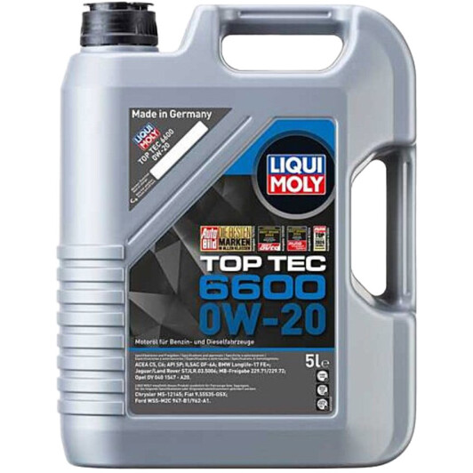 Олива моторна top tec 6600 0w-20 5л 21411 LIQUI MOLY