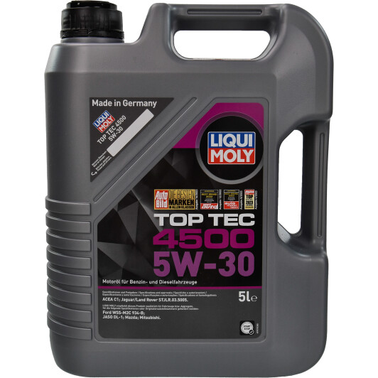 Олива моторна top tec 4500 5w-30 5л 2318 LIQUI MOLY