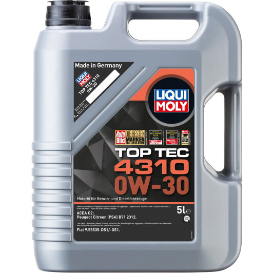 Олива моторна top tec 4310 0w-30 5л 2362 LIQUI MOLY