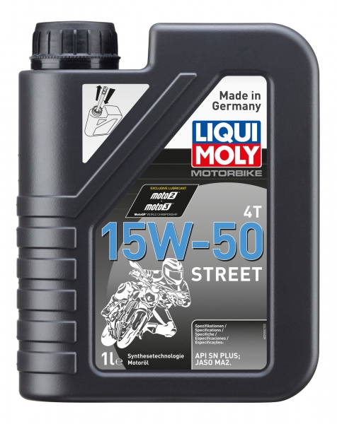 Олива 4t нс-синт. для мотоциклів motorbike 4t 15w-50 street 1л 2555 LIQUI MOLY