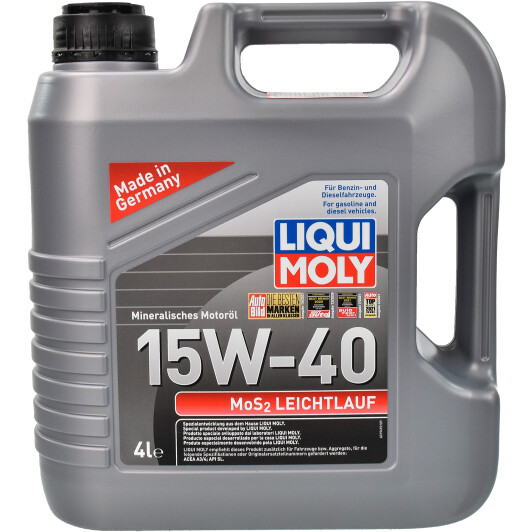 Олива моторна mos2 leichtlauf 15w-40 4л 2631 LIQUI MOLY