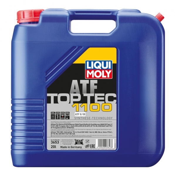 Олива для автоматичних трансмісій top tec atf 1100  20л 3653 LIQUI MOLY