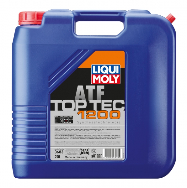 Олива для автоматичних трансмісій top tec atf 1200  20л 3683 LIQUI MOLY