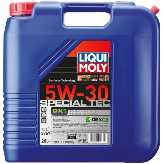 Олива моторна special tec dx1 5w-30 20л 3767 LIQUI MOLY