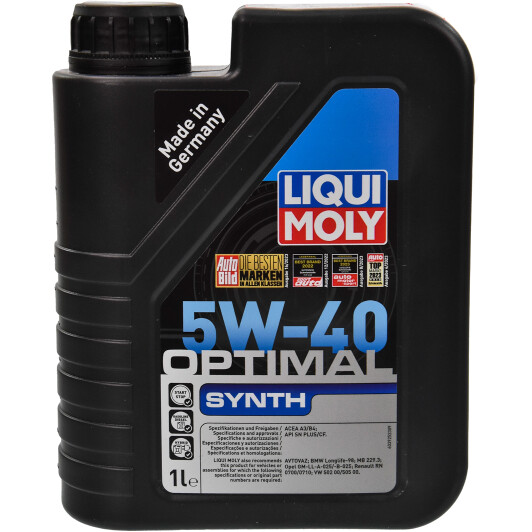 Олива моторна optimal synth 5w-40 1л 3925 LIQUI MOLY