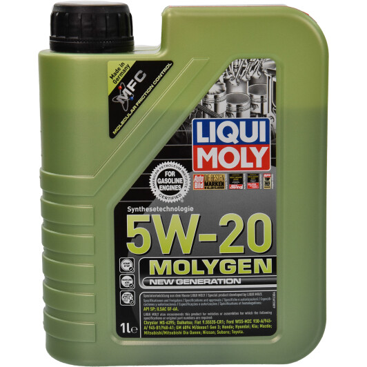 Олива моторна molygen new generation 5w-20 1л 8539 LIQUI MOLY