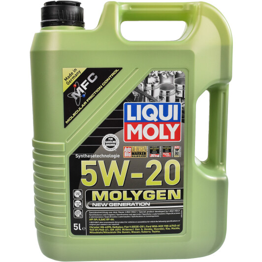Моторна олива liqui moly molygen new generation, 5w-20, 5л 8540 LIQUI MOLY