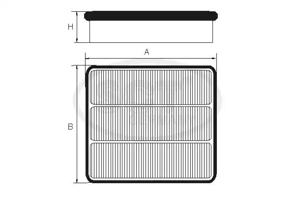 Фільтр повітряний двигуна SB940 SCT