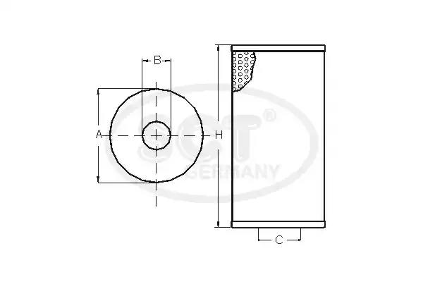 Фільтр оливний SH424P SCT