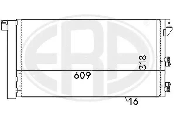 Радіатор кондиціонера 667001 ERA